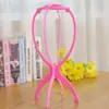 Suporte para Peruca para Rack de Suporte de Cabelo, Acessório de Ferramenta de Cuidado Dobrável de Plástico para Salão de Beleza, Suporte Universal para Cabeça