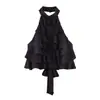 Comercio Exterior Transfronterizo Ropa de Mujer Verano 2026 Nuevo Moda Europea y Americana Georgette Cuello Halter Camisola Top 4661038