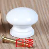 Puxador de Gaveta de Furo Único Puxador de Porta de Guarda-Roupa Armário Puxador de Madeira Cogumelo Puxador Redondo de Gaveta Armário Verniz Branco Outro