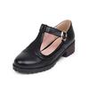 Sapatos femininos de salto baixo primavera/verão plus size retrô comércio exterior sapatos femininos D5056