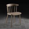 Silla Windsor moderna, sencilla, de plástico, informal, para el hogar, para negociar, de escritorio, con respaldo cómodo, para comedor y oficina.