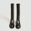 Venta al por mayor Transfronterizo Europeo y Americano 2026 Botas de Caballero Botas Altas para Mujer Botas Largas Otoño e Invierno Nuevas Piel Genuina Punta Redonda Cremallera Lateral Botas Largas