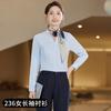 Venta Especial Camisa Profesional Cuello en V para Mujer Manga Larga y Corta Nueva Colección Primavera Verano 2024 Ropa de Trabajo Elegante para Hombre y Mujer Ropa de Trabajo Móvil