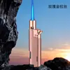 Isqueiro Aomai Am7215 Masculino Vento Direto à Prova de Vento Inflável Criativo Presente Roda de Afiar Feminina Fogo Azul Elegante Fino