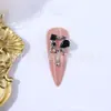 Arte de Uñas Nueva Belleza Chica estrella y luna varita mágica circón corazón bastón Color estrella y luna joyería metálica
