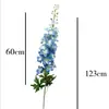Flor de simulación delphinium jacinto decoración de boda para el hogar flor artificial falsa delphinium planta de simulación al por mayor