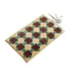 Alfombra de Piso Imitación Cachemir Estilo Retro Europeo, Alfombrilla Suave para Baño y WC, Alfombrilla Absorbente para Puerta de Entrada y Ducha