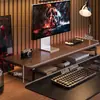 Soporte para Monitor de Computadora de Escritorio, Estante de Almacenamiento, Organizador de Escritorio, Soporte Extendido para Laptop, Sala de E-Sports