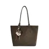 Bolso tote elegante y casual de gran capacidad, nueva colección otoño 2026, bolso de mano de color liso, bolso de hombro simple y moderno