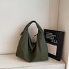 Bolsa Casual de Grande Capacidade 2025 Nova Moda Textura INS Bolsa de Axila Bolsa de Ombro Grande Elegante Estilo Ocidental Bolsa Feminina