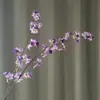 Flor artificial, flor de macieira de cabeça dupla, decoração para sala de estar e mesa de jantar, arranjo para salão de casamentos, material floral, adereços para fotos e fotografia