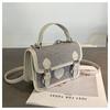 Bolso Cruzado de Mezclilla Transfronterizo para Mujer, Nueva Moda Verano 2026 Bolso Cruzado de Moda, Estilo Coreano Sensación de Alta Gama Bolso de Mano Pequeño Cuadrado