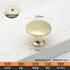 Maçaneta de Porta de Guarda-Roupa em Liga de Zinco Francesa Moderna Simples Dourada Preta Prata Gaveta Furo Único Armário Maçaneta Sólida