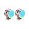 Pendientes Magnéticos de Moda Transfronterizos Acero de Titanio Clips para Orejas de Hombre Sin Perforación Pendientes de Acero Inoxidable Suministro Directo de Fábrica Borla