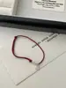 Prata Esterlina S925 Ping An Alegria Cordão Vermelho Joia Bobina de Prata Transferência Cordão Vermelho Nicho Ins Simples Maré Nacional Corda de Mão Prata