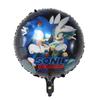 Balões de Folha de Alumínio do Sonic the Hedgehog Transfronteiriços, Balões de Decoração de Festa de Aniversário com Personagem Cartoon Sonic