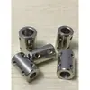 Acoplamento Rígido Aço 45# Galvanizado Adaptador Redutor Conector Motor Eixo Liso Transmissão Manga de Conexão Fixa 3-12mm