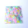 1.5cm Lentejuelas de Papel Coloridas Pétalos de Boda Confeti Amazon Confeti para Rellenar Globos 15g