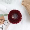 Grampo de Cabelo Ninho de Pássaro de Veludo para Mulheres, Penteado Semi-Preso para a Parte de Trás da Cabeça, Coque Alto para Outono e Inverno