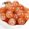 Acessórios de joalheria DIY imitação olho de gato contas redondas furo reto glitter em pó fino resina contas soltas material de pulseira de miçangas feita à mão