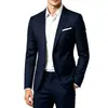 Blazer de botões duplos tamanho europeu para homens para comércio exterior transfronteiriço, jaqueta simples casual de negócios leve, resistente a rugas, não precisa passar, terno para noivo e padrinhos