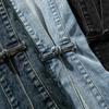 24 Otoño e Invierno talla grande Bata Estilo Japonés Abrigo de Mezclilla Vintage Chaqueta Estilo Chino Nuevo con Hebilla Estilo Chino