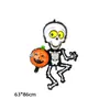 Balão Múmia de Halloween Transfronteiriço Morcego Vampiro Fantasma Crânio Balão Decoração de Halloween Balão de Tecido