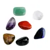 Grava de cristal natural piedra en bruto partículas de grava pulida Traje de piedra colorida de cristal venta al por mayor