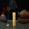Estátua de Buda Vintage em Relevo Suporte de Incenso de Metal para Uso Doméstico, Incensário Portátil e Suporte de Incenso de Uso Duplo para Incensos em Vareta