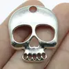 34X30Mm 4,2g Multicor Acessórios para Joias Artesanais DIY Pingente de Caveira Popular Europeu e Americano