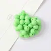 Cuentas Redondas de Color Sólido con Agujero Recto de Acrílico de 6-16 mm Material para Manualidades Hechas a Mano Cuentas Brillantes de Colores Sueltas