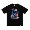 Oso de dibujos animados estilo Hong Kong transfronterizo 2023 Verano versátil casual pareja hip hop holgado media manga manga corta camiseta