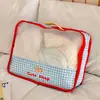 Bolsa de Viaje de Cuadros de Dibujos Animados, Bolsa de Almacenamiento Portátil para Viajes, Ropa, Ropa Interior, Organizador de Zapatos, Bolsa de Equipaje