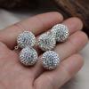 Colgante de resina ligera y rica, bola de diamante de alta calidad, accesorios para collar, pendientes, accesorios para colgantes, fabricantes de accesorios al contado