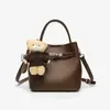 Bolsa de Mão Simples Transfronteiriça para Primavera e Verão Pequena Bolsa Tote para Mulheres 2026 Novo Estilo Bolsa Saco com Padrão de Lichia Versátil Bolsa de Ombro Transversal