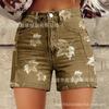 2025 Populares Comercio Exterior Transfronterizo Aliexpress Ebay Exportación Europea y Americana Talla Grande Pantalones Casuales Delgados Cortos Imitación Vaqueros