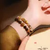 Nuevo Pulsera Magnética de Piedra Shoushan Estilo Chino con Cuentas para Mujer, Nuevo Modelo 2025, Pulsera Apilable de Doble Capa de Nicho de Lujo Ligero
