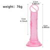 Noche larga masturbación femenina estimulación simulación color cristal pene pequeño consolador productos sexuales para adultos consolador