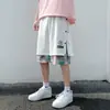 Shorts abotonados de calle para hombre, tendencia de verano ins, shorts casuales de talla grande, shorts de baloncesto holgados para usar al aire libre