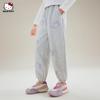 Calça de Moletom Infantil Feminina Estampa Cartoon Hello Kitty Primavera e Outono Modelo 2026 Esportiva Casual Roupas Infantis Atacado