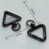 Hebilla de Resorte Triangular Hebilla de Resorte de Aleación de Zinc Hebilla Simple Mosquetón Hebilla para Cadena de Perro Accesorios de Ferretería para Joyería Ropa