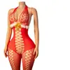 Lencería Sexy con Entrepierna Abierta, Ropa de Dormir Navideña de Malla, Medias, Falda, Coqueteo Sexy para Pareja, Uniforme Transparente, Conjunto de Tentación
