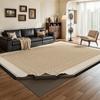 Alfombra Extraíble y Lavable, Estilo Francés Antiguo, Sofá de Doble Capa Lavable a Máquina y Extraíble, Alfombrilla para Piso de Dormitorio, Cobertura Completa de Área Grande