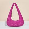 Bolso de axila para mujer nuevo, lámina de aluminio dorada, bolso de noche, bolso de mano de moda europea y americana, bolso deslumbrante para fiesta y socialité