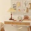 Abajur, luminária de cabeceira para quarto, madeira maciça plissada vintage, luxo leve, quarto de noiva de alta qualidade, luz duradoura, decoração de sala de estar, escritório, luminária de mesa