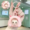Cápsula Espacial de Dibujos Animados Gato Guiñando Colgante Alivio del Estrés Creativo Accesorio para Bolsas Regalo Llavero con Sonido Lindo Venta al por Mayor