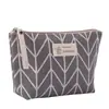Bolsa de Maquillaje Impresa Fresca y Sencilla Estilo Ins, Bolsa Grande de Lona Portátil para Artículos de Tocador, Bolso de Mano de Lona para Estudiantes al por Mayor