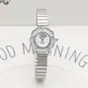 Reloj para Niña Banda de Bambú Camelia Reloj con Correa de Malla Estéreo de Estudiante Reloj para Mujer Reloj de Cuarzo Mori Estilo Fresco Pequeño