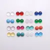 Piedras Preciosas de Vidrio de Media Ronda de Colores con Dorso Plano, Piedras para Caras de Anillo Lisas, Piedras Preciosas Incrustadas en Joyería, Piedras Sueltas, Diamantes para Arte de Uñas