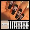 Estilo Comércio Exterior Unhas Branqueadoras Usáveis Atacado Peças de Manicure Estilo Ins Europeu e Americano Venda Quente Transfronteiriça Unhas Postiças Longas
